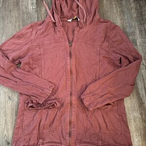 Women's Hooded Jacket in Burgundy